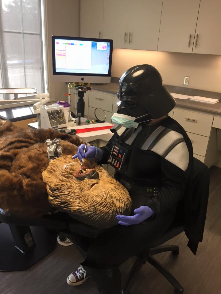 Template meme Star Wars Vader Chewie Dentist