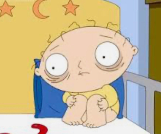 Template meme Stewie Griffin Panickinf