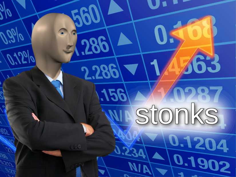 Plantilla de meme stonks