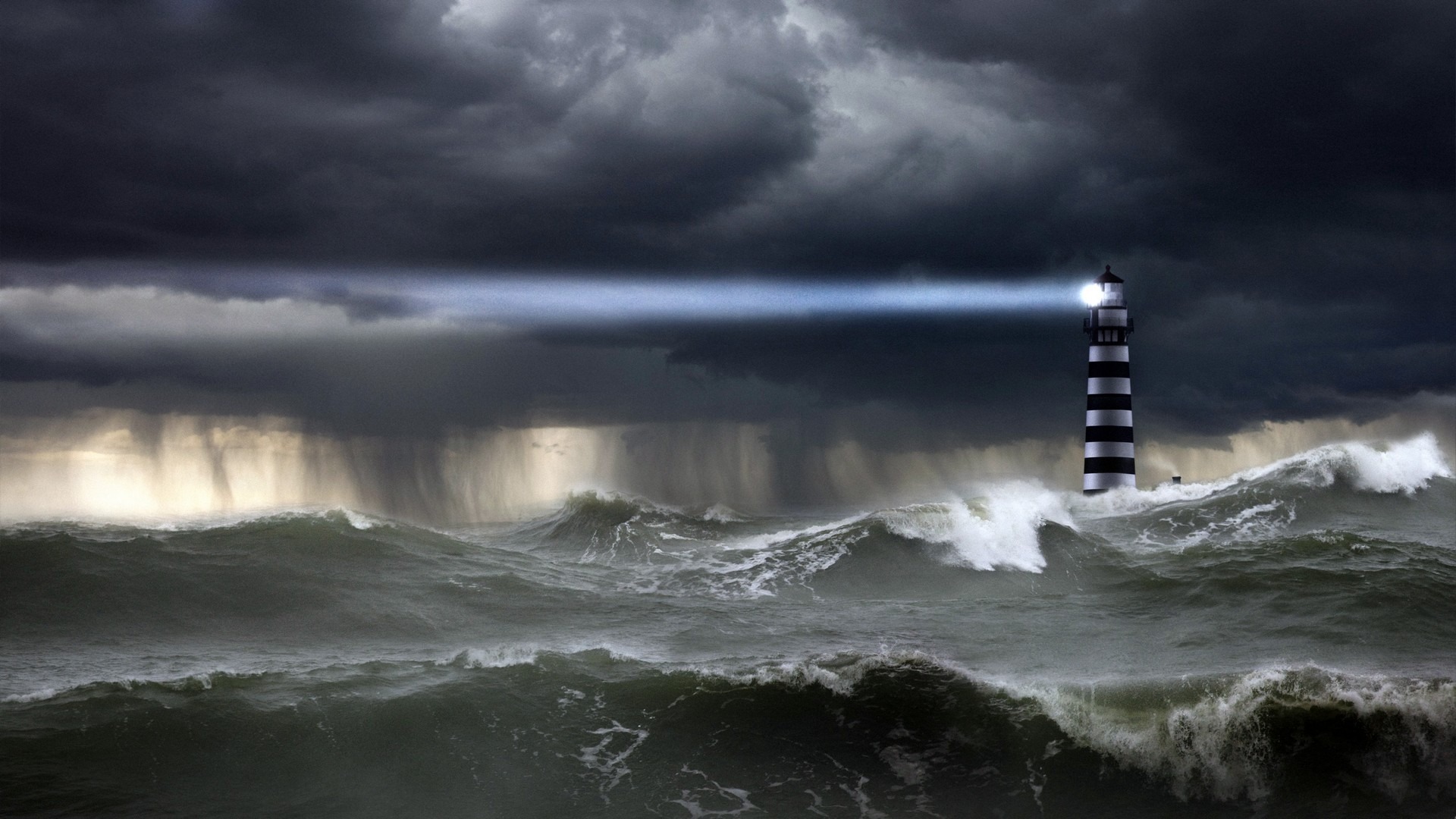 Template meme Stormy Lighthouse