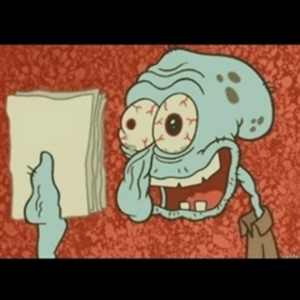 Plantilla de meme Stressed out Squidward