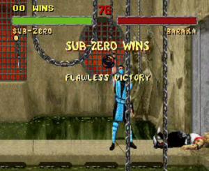 Plantilla de meme Sub Zero Flawless Victory Mortal Kombat