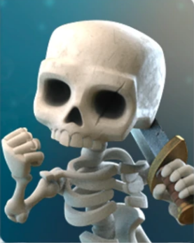 Plantilla de meme success skeleton(clash royale)