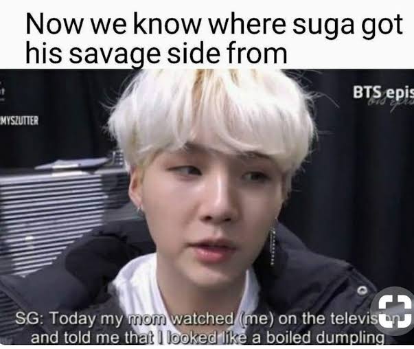 Plantilla de meme Suga dumpling