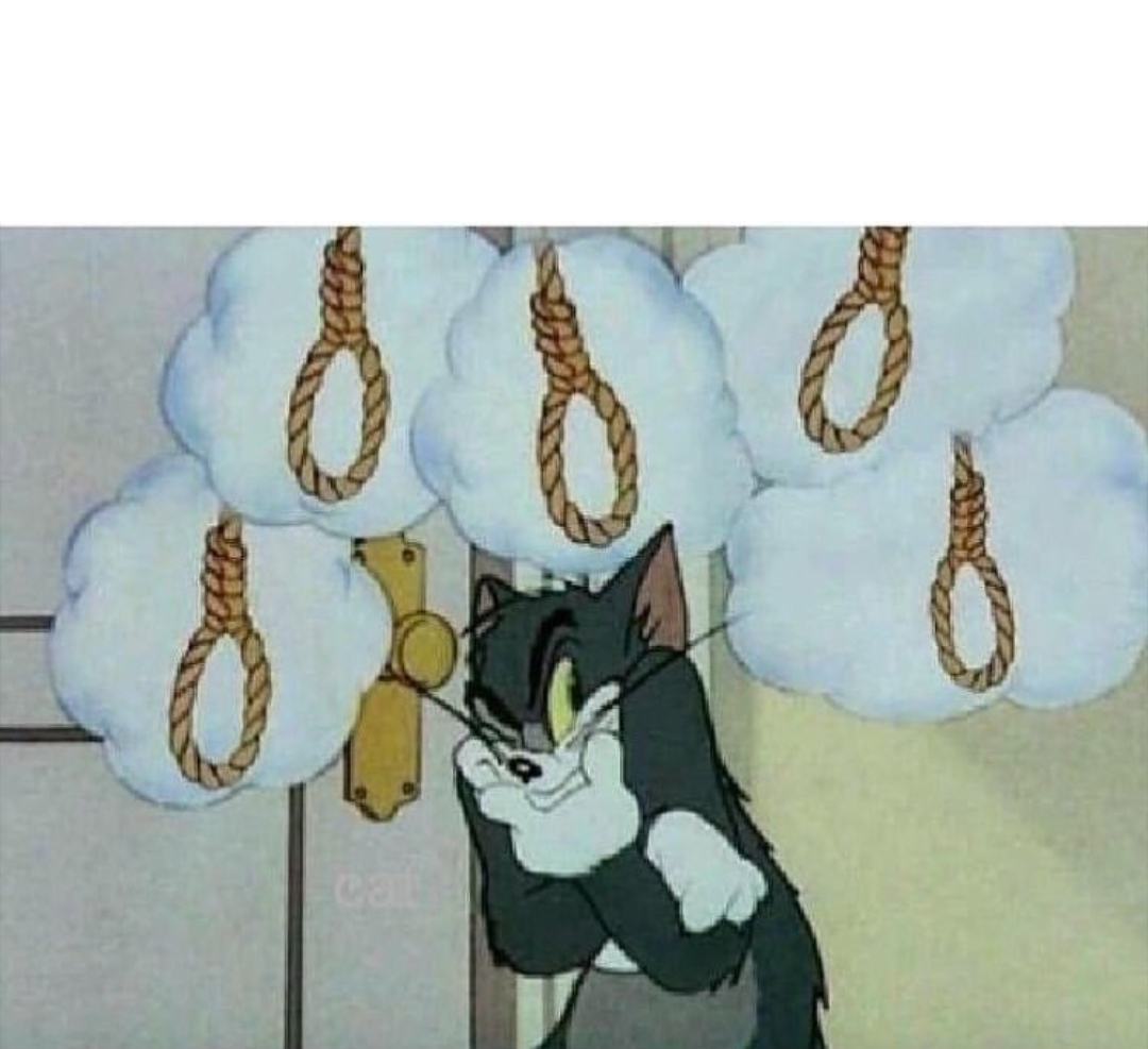 Plantilla de meme Suicide Tom