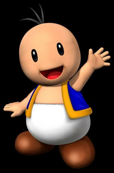 Template meme Super Mario Toad with no hat
