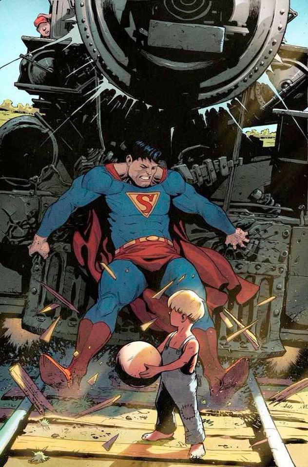 Template meme superman stopping train