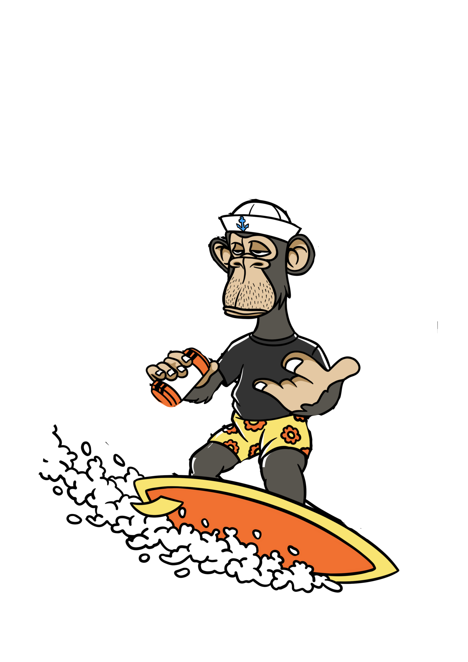 Plantilla de meme surf bored