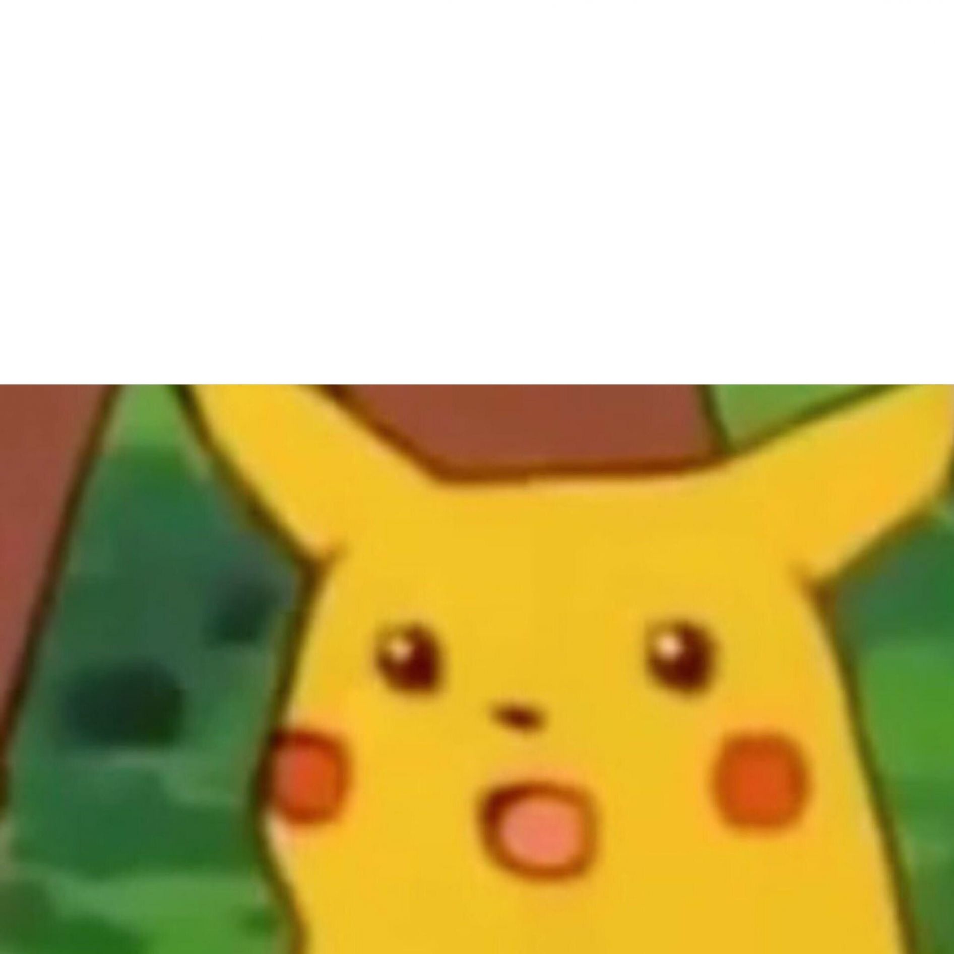Plantilla de meme Surprised Picachu