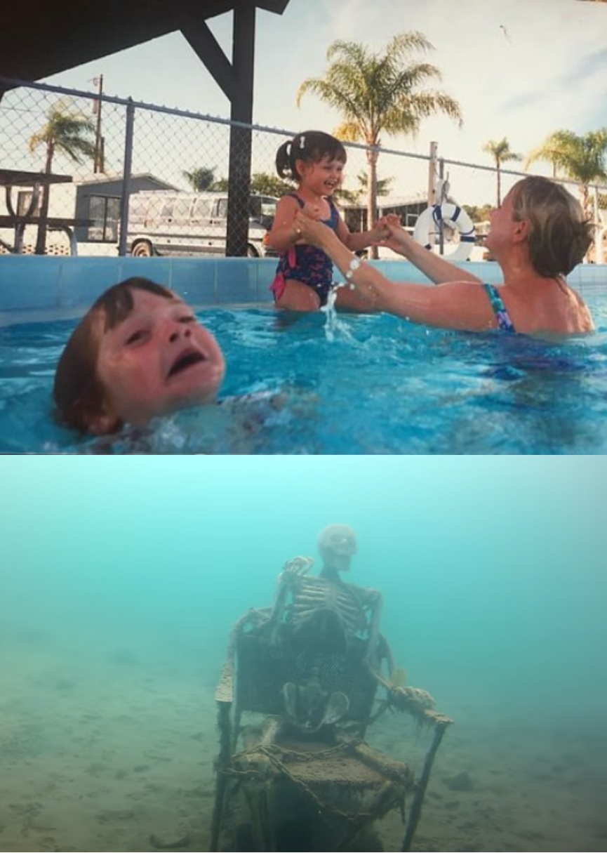 Template meme Swimming Pool Kids