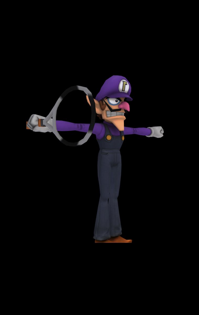 Plantilla de meme T Pose Waluigi