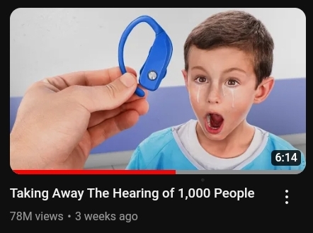 Template meme Taking Away The Hearing of 1,000 People