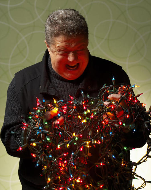 Plantilla de meme Tangled Christmas Lights