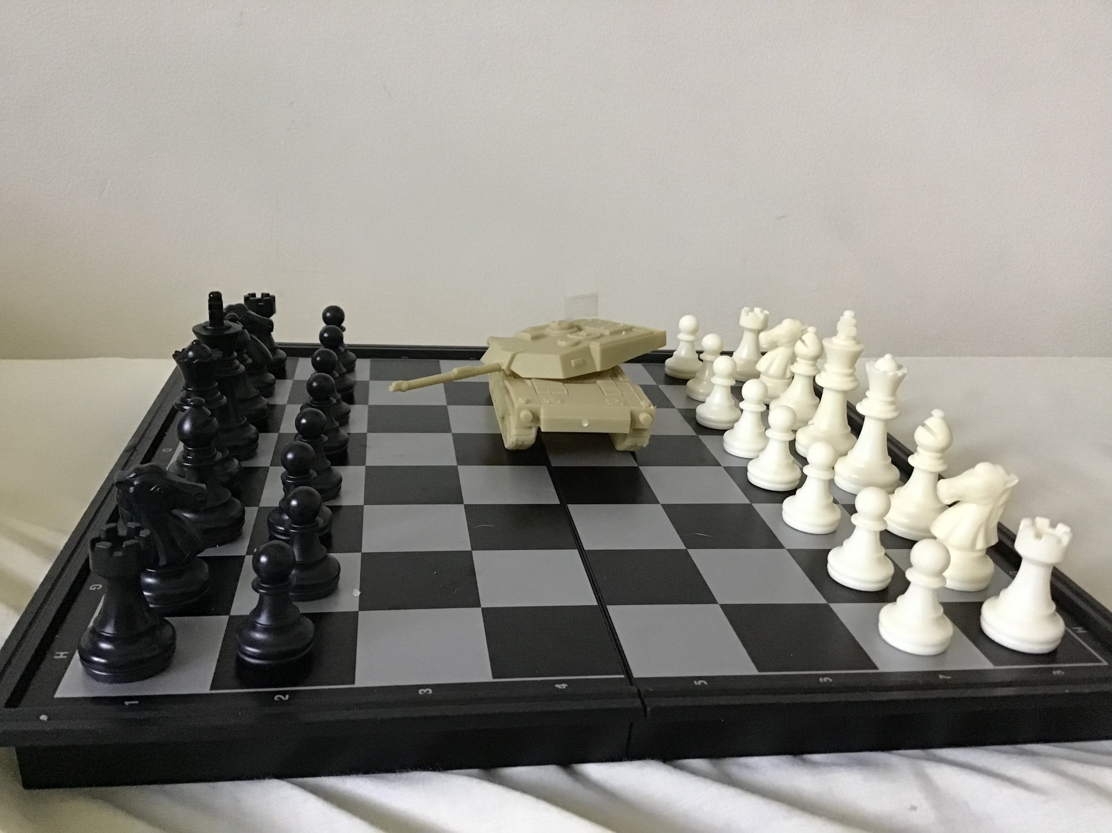 Plantilla de meme Tank on chess board