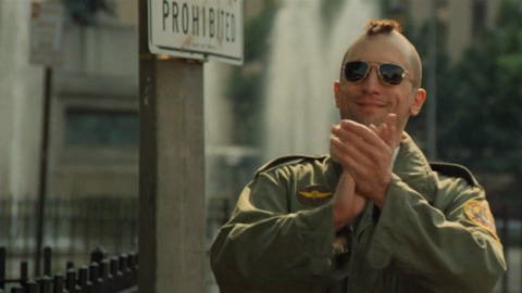 Plantilla de meme Taxi Driver Travis Bickle Clapping