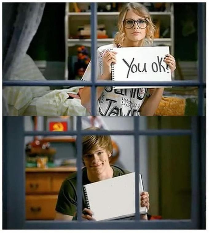 Plantilla de meme Taylor Swift You Ok