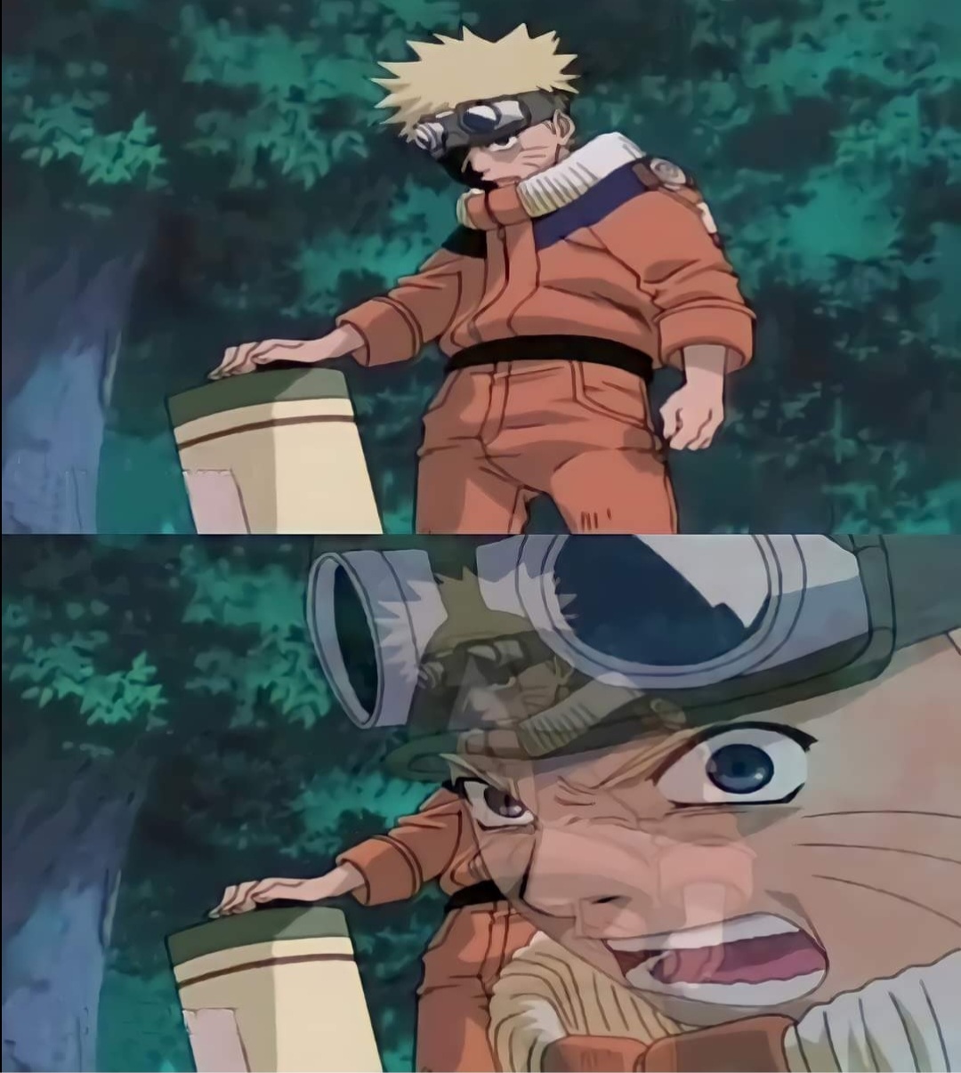 Plantilla de meme Te mato naruto