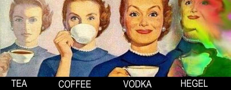 Plantilla de meme Tea coffee vodka meme