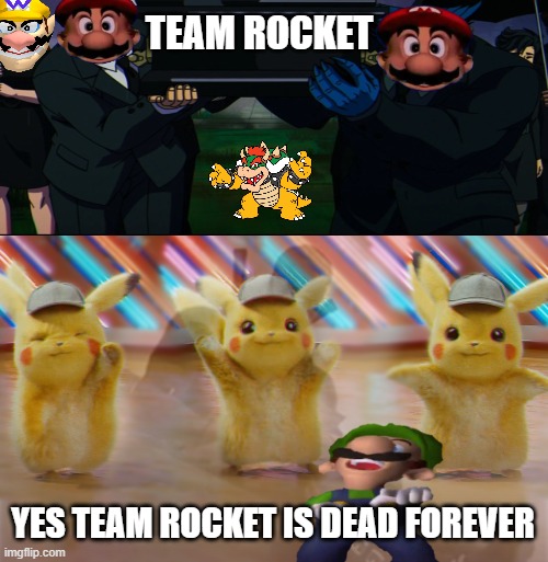 Plantilla de meme team rocket is dead