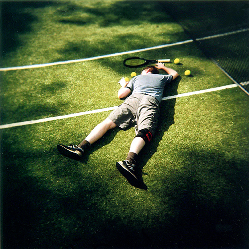 Tennis Defeat meme template