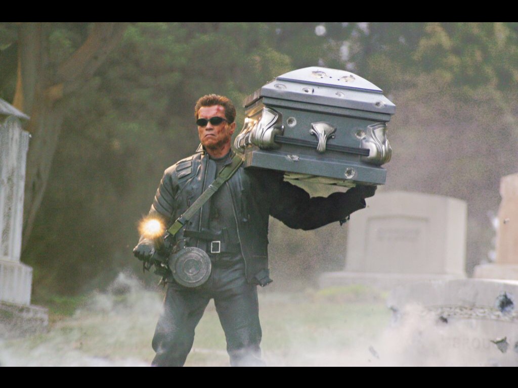 Plantilla de meme Terminator funeral