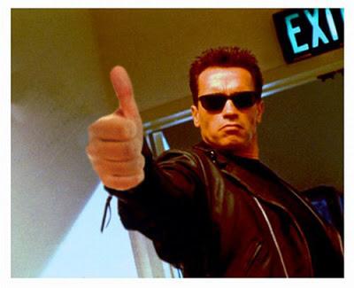 Plantilla de meme terminator thumbs up