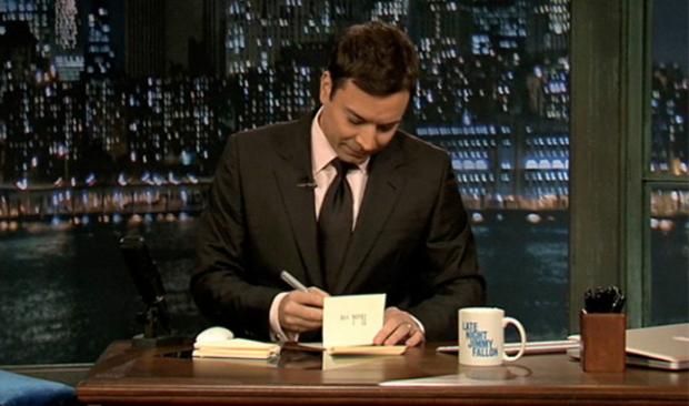 Plantilla de meme Thank you Notes Jimmy Fallon