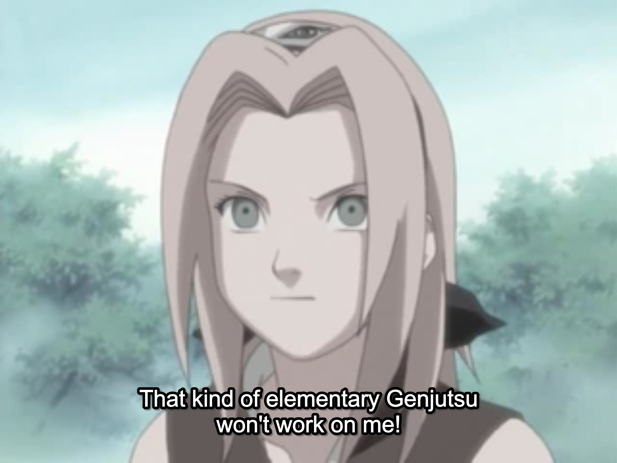 Template meme That kind of elementary Genjutsu won’t work on me!
