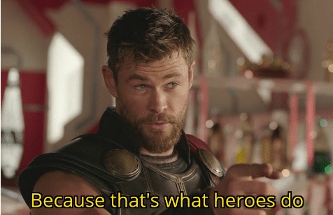 Template meme That’s what heroes do