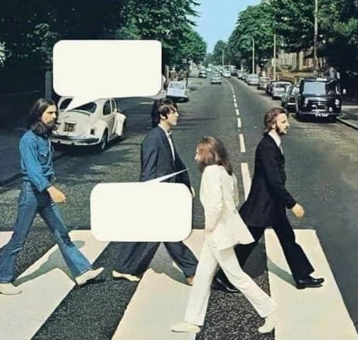 Template meme The Beatles Go Back