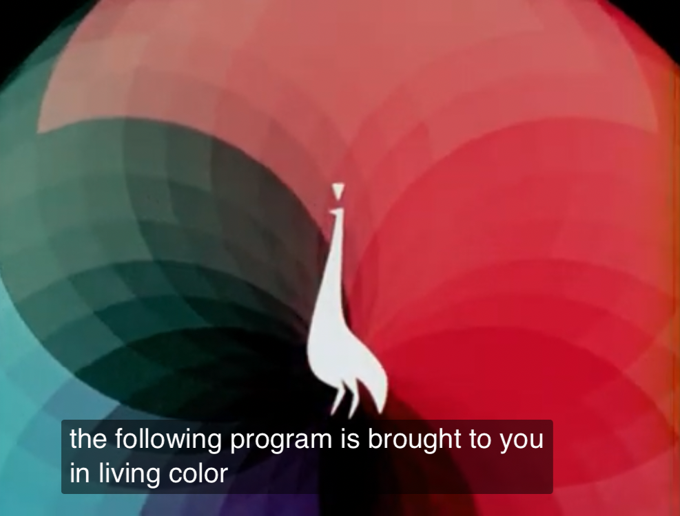 Plantilla de meme The following program is brought to you in living color