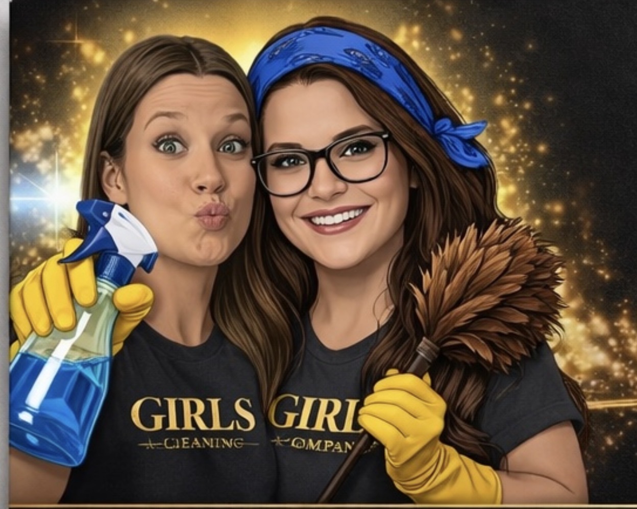 Template meme The Girls Cleaning Company