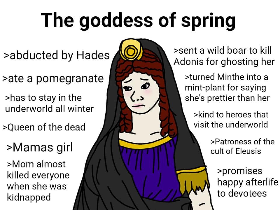 Template meme The goddess of spring