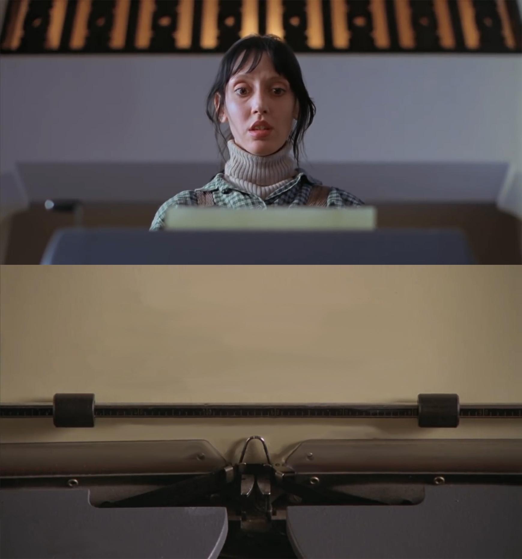 Plantilla de meme The Shining Typewriter Shelley Duvall