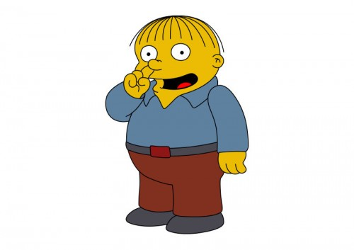 Template meme The Simpsons Ralph Wiggum Picking His Nose