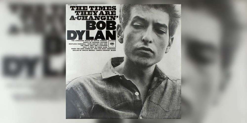 Plantilla de meme The Times They Are A-Changin' Bob Dylan