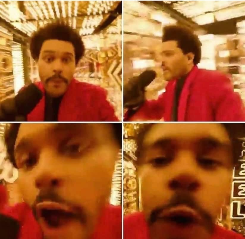 Plantilla de meme The weeknd superbowl
