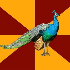 Plantilla de meme Thespian peacock