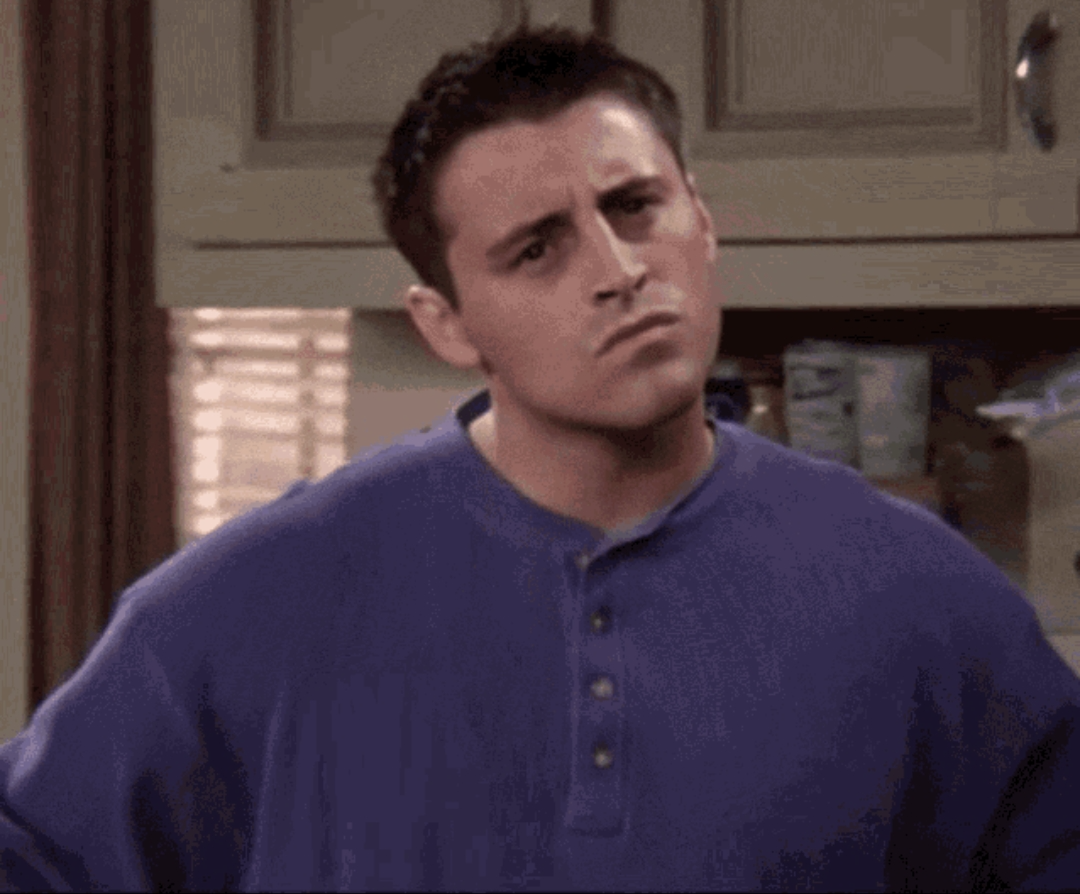 Template meme Thinking Joey Friends TV Show