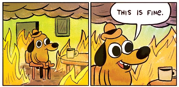 Plantilla de meme This Is Fine