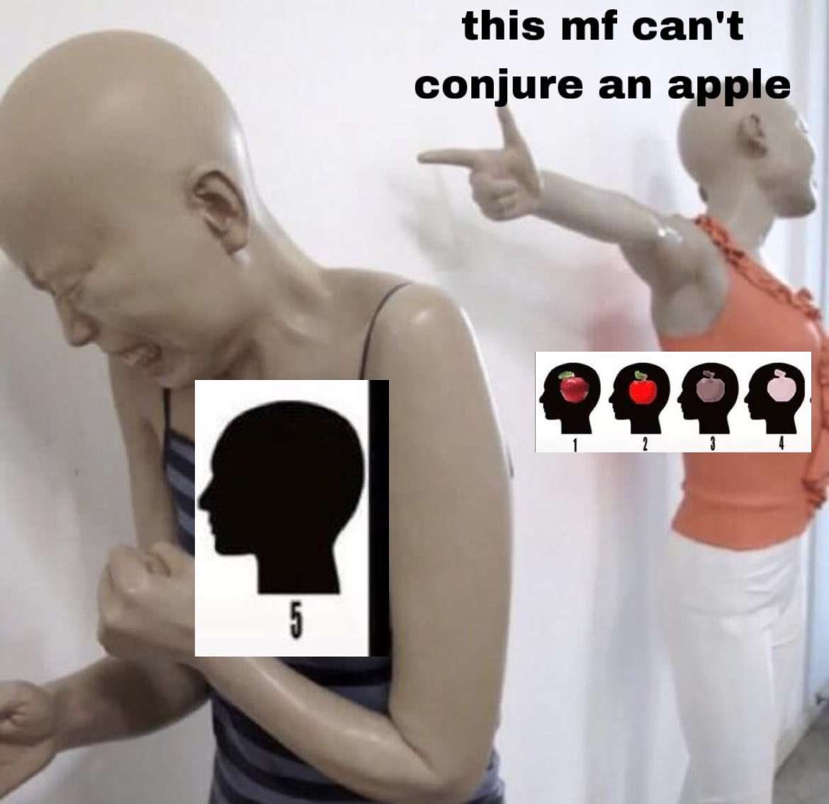Template meme this mf can't conjure an apple