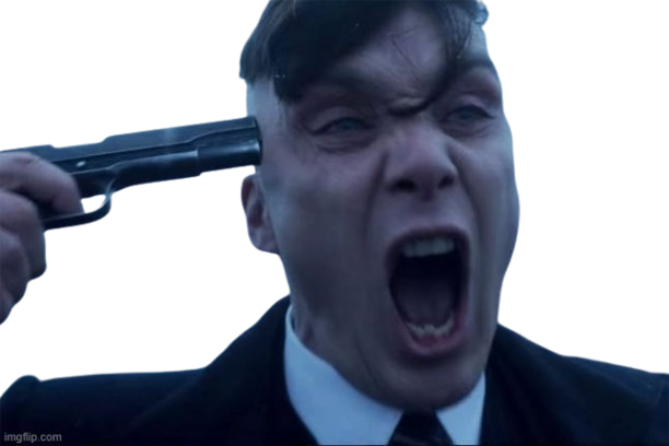 Template meme Thomas Shelby gun to head