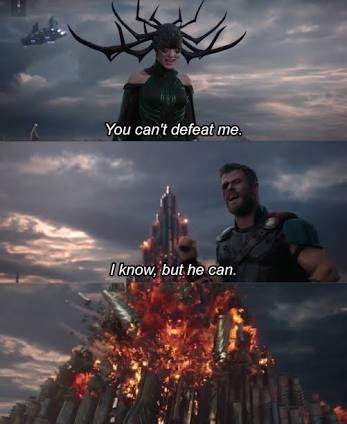 Plantilla de meme Thor You Can't Defeat Me