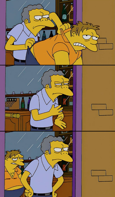 Plantilla de meme Throwing Out