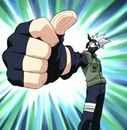 Plantilla de meme Thumbs up kakashi