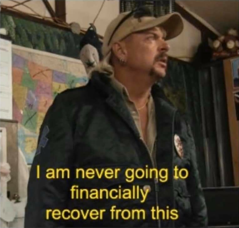 Template meme Tiger King Finances