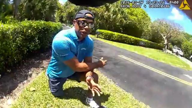 Plantilla de meme Tiger Woods Kneel