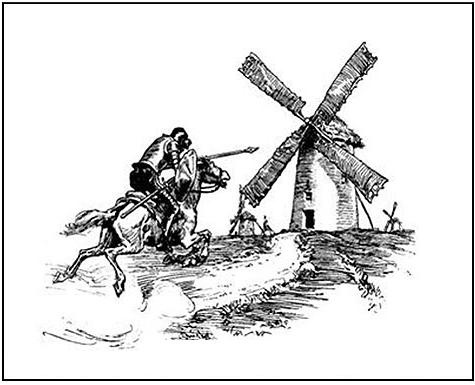 tilting at windmill meme template