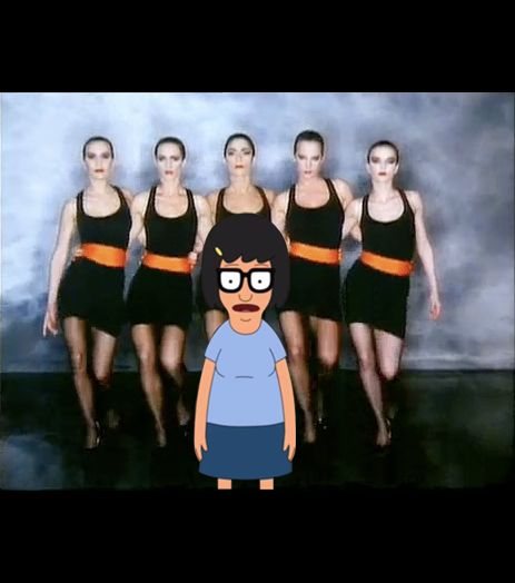 Template meme Tina Belcher Singing