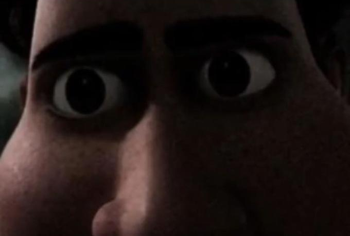 Plantilla de meme Titan stare